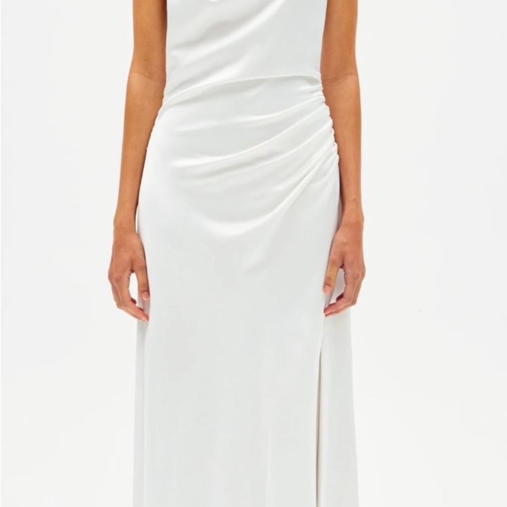MISHA COLLECTION One Shoulder White Dress